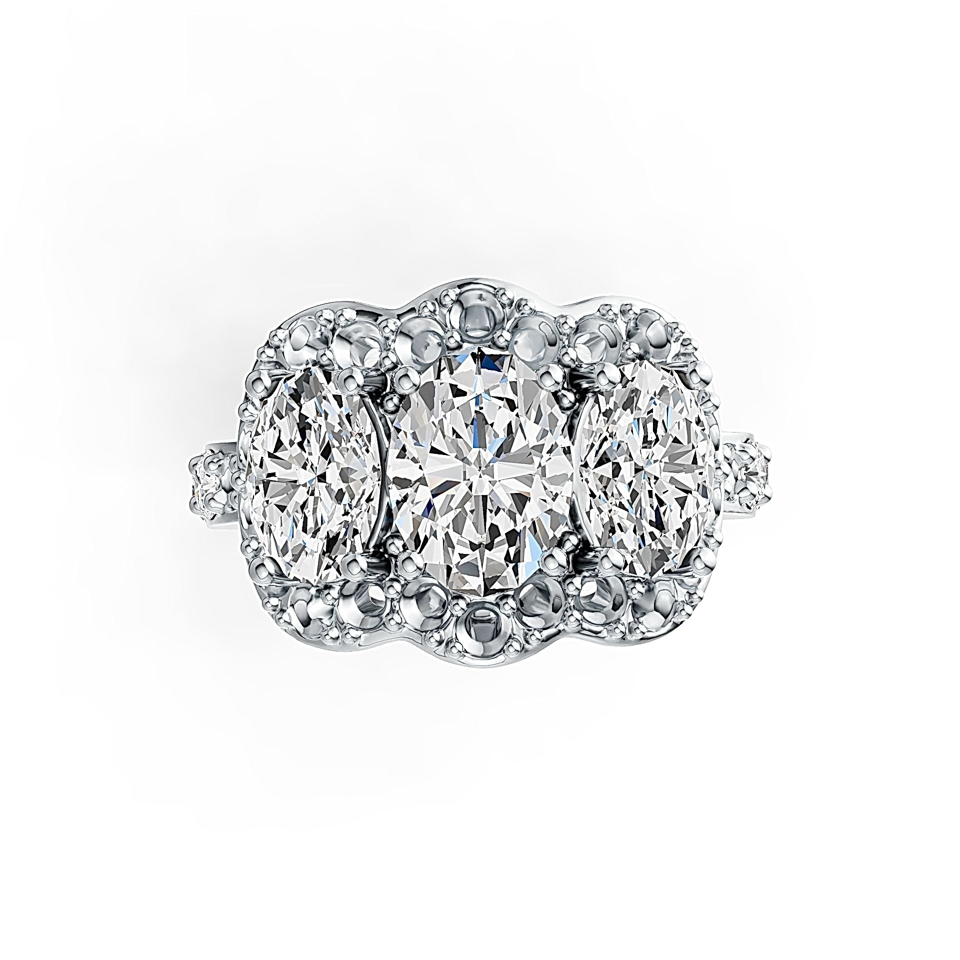 Sterling Silver Semi Mount Ring Setting Oval OV 8X6mm OV 7X5mm - Syzjewelry