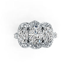 Sterling Silver Semi Mount Ring Setting Oval OV 8X6mm OV 7X5mm - Syzjewelry