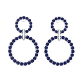 Platinum Semi Mount Earrings Setting Round Ro 2x2mm Syz Jewelry