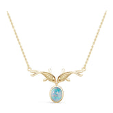18K Gold Semi Mount Necklace Setting Round Ro 6x6mm Syz Jewelry