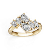 Platinum Semi Mount Ring Setting Round Ro 5x4mm Diamond Accent Syz Jewelry