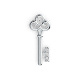 Platinum Pendant with or Moissanite Key Theme Diamond Accent DHJ