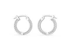 Sterling Silver Semi Mount Earrings Setting Round RD 1.5mm DHJ