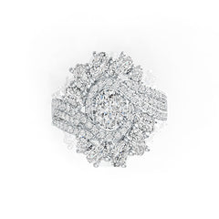 Impostazione anello semimontato in argento sterling Ovale OV 7X5mm