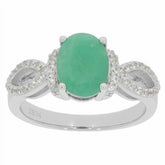 Platinum Semi Mount Ring Setting Oval OV 9x7mm Split Shank Diamond Accent Syzjewelry