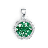 Sterling Silver Semi Mount Pendant Setting Round RD 10x10mm DHJ