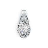 Sterling Silver Semi Mount Pendant Setting Oval OV 16X12mm DHJ