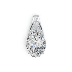 Sterling Silver Semi Mount Pendant Setting Oval OV 16X12mm DHJ
