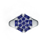 Platinum Semi Mount Ring Setting Round Ro 4x2mm Syz Jewelry