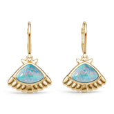 Platinum Semi Mount Earrings Setting Round Ro 5x7mm Syz Jewelry