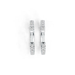 Sterling Silver Semi Mount Earrings Setting Round RD 2x2mm DHJ