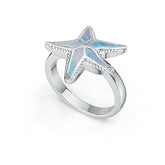 Sterling Silver Semi Mount Ring Setting Starfish Ring DHJ