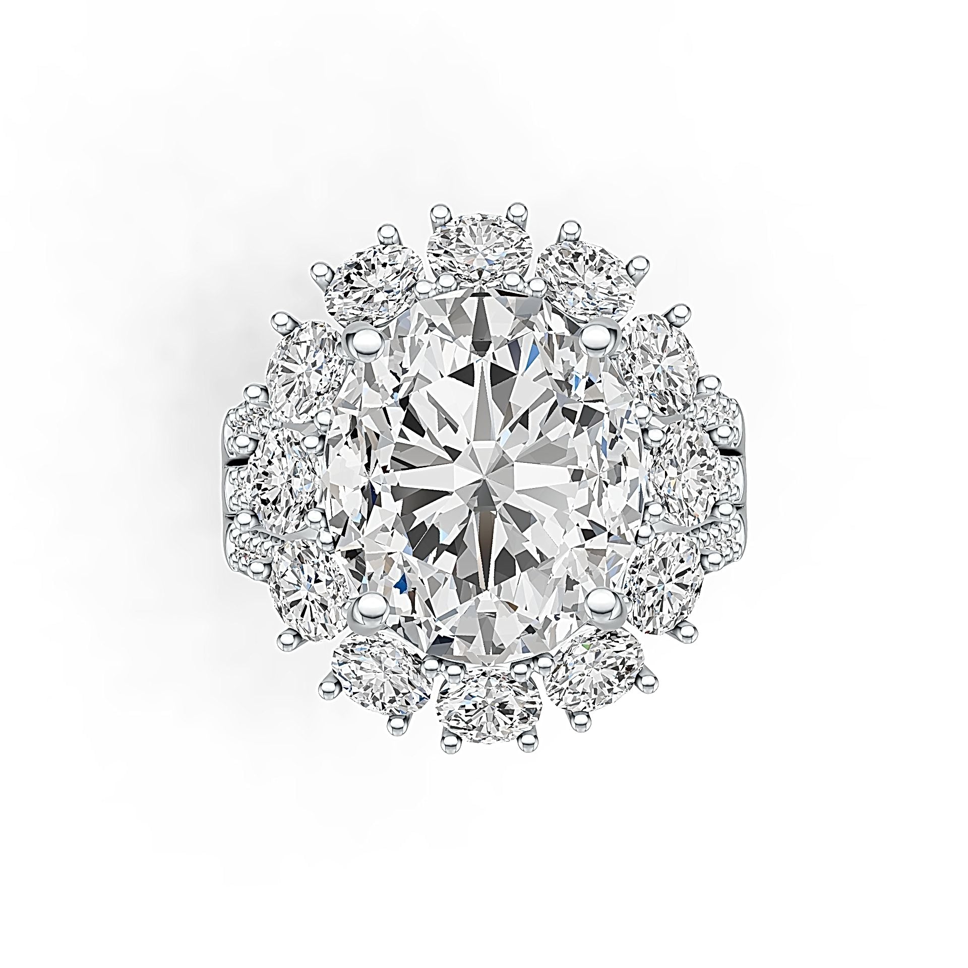 Sterling Silver Semi Mount Ring Setting Round RD 2.1mm Split Shank DHJ