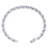 Platinum Semi Mount Bracelet Setting Round Ro 5x5mm Syz Jewelry