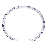 Platinum Semi Mount Bracelet Setting Cushion Cu 7x5mm Syz Jewelry