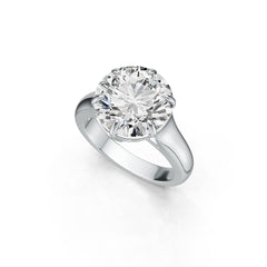 14K Gold Semi Mount Ring Setting Round RD 12X12mm Solitaire DHJ