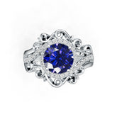 18K Gold Semi Mount Ring Setting Round Ro Syz Jewelry