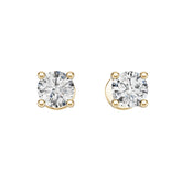 10K Gold Semi Mount Earrings Setting Round Ro 6x6mm Syz Jewelry