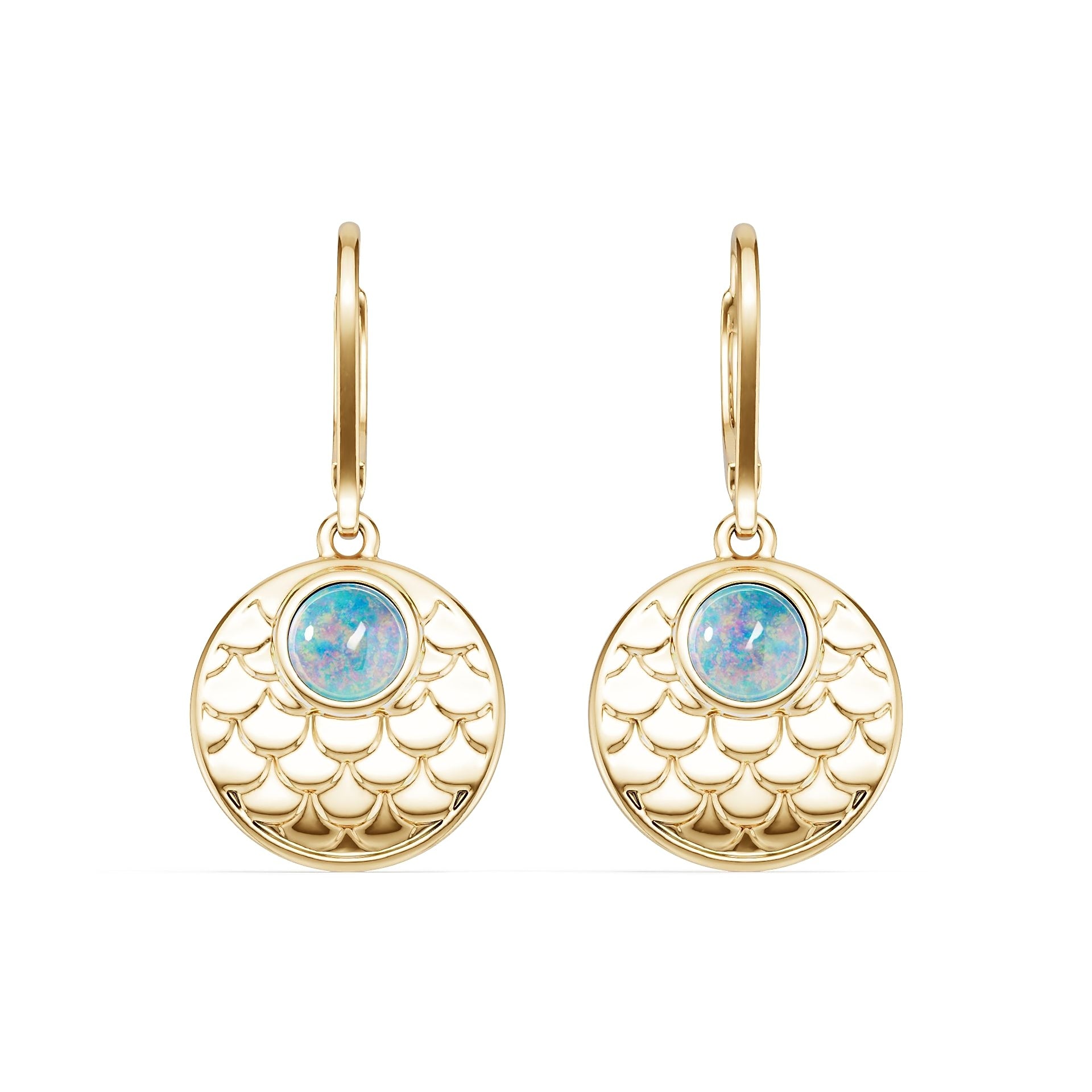 18K Gold Semi Mount Earrings Setting Round Ro 5x5mm Syz Jewelry