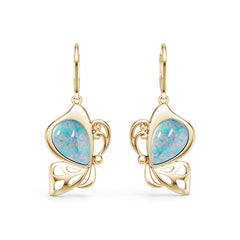 14K Gold Semi Mount Earrings Setting Round Ro 11x9mm Syz Jewelry