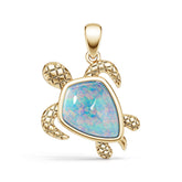 18K Gold Semi Mount Pendant Setting Round Ro 11x11mm Syz Jewelry