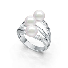 10K Gold Semi Mount Ring Setting Round RD 7x7mm Moissanite Accent DHJ