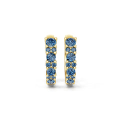 10K 14K Gold or 10K Gold Semi Mount Earrings Setting Round Rd Moissanite Accent Syzjewelry