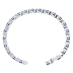 18K Gold Semi Mount Bracelet Setting Round Ro 5x5mm Syz Jewelry