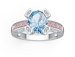 Sterling Silver Semi Mount Ring Setting Oval OV 10X8MM DHJ