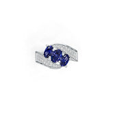 18K Gold Semi Mount Ring Setting Oval Ov 7x5mm Diamond Accent Syzjewelry