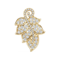 10K Gold Semi Mount Pendant Setting Round Ro 6x6mm Moissanite Accent Syz Jewelry