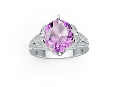 Sterling Silver Semi Mount Ring Setting Oval OV 12X10mm DHJ