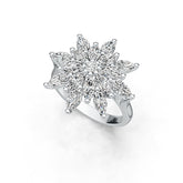 18K Gold Semi Mount Ring Setting Marquise MQ 6X3mm Diamond Accent DHJ