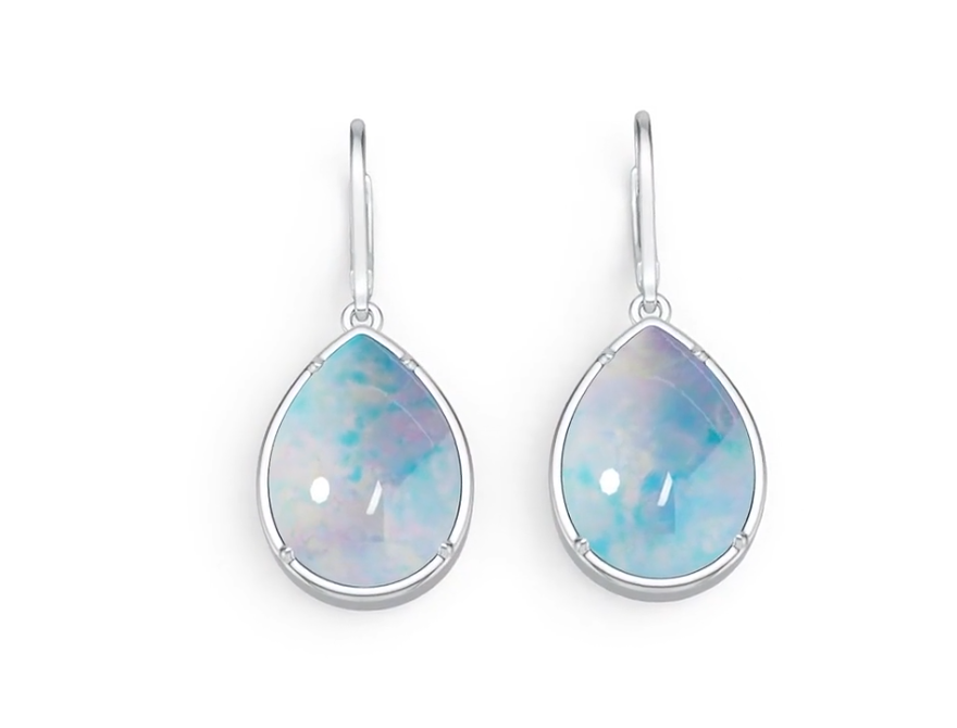 Sterling Silver Semi Mount Earrings Setting Pear PE 17X12mm DHJ