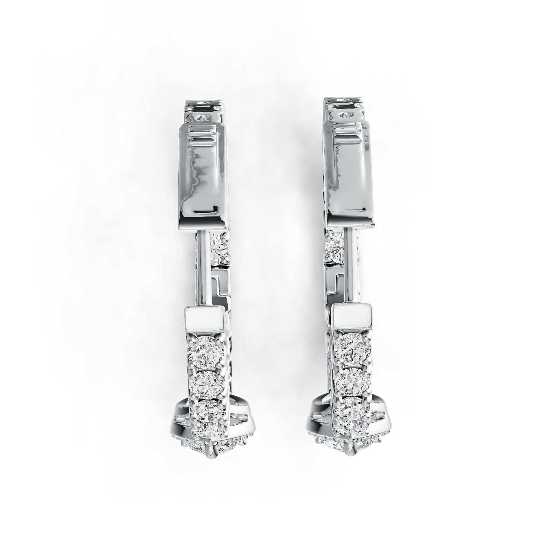 Sterling Silver Semi Mount Earrings Setting Pear PE 7X5mm DHJ