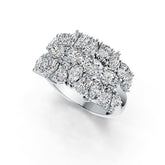 Platinum Semi Mount Ring Setting Oval OV 5X4mm PE 5X3mm PE 4X3mm DHJ