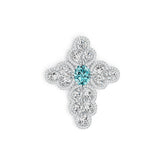 Sterling Silver Semi Mount Pendant Setting Oval OV 10X8mm PE 7X5mm DHJ