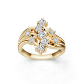 18K Gold Semi Mount Ring Setting Round Ro 3x3mm Syz Jewelry