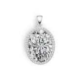 Sterling Silver Semi Mount Pendant Setting Oval OV 21X16mm DHJ