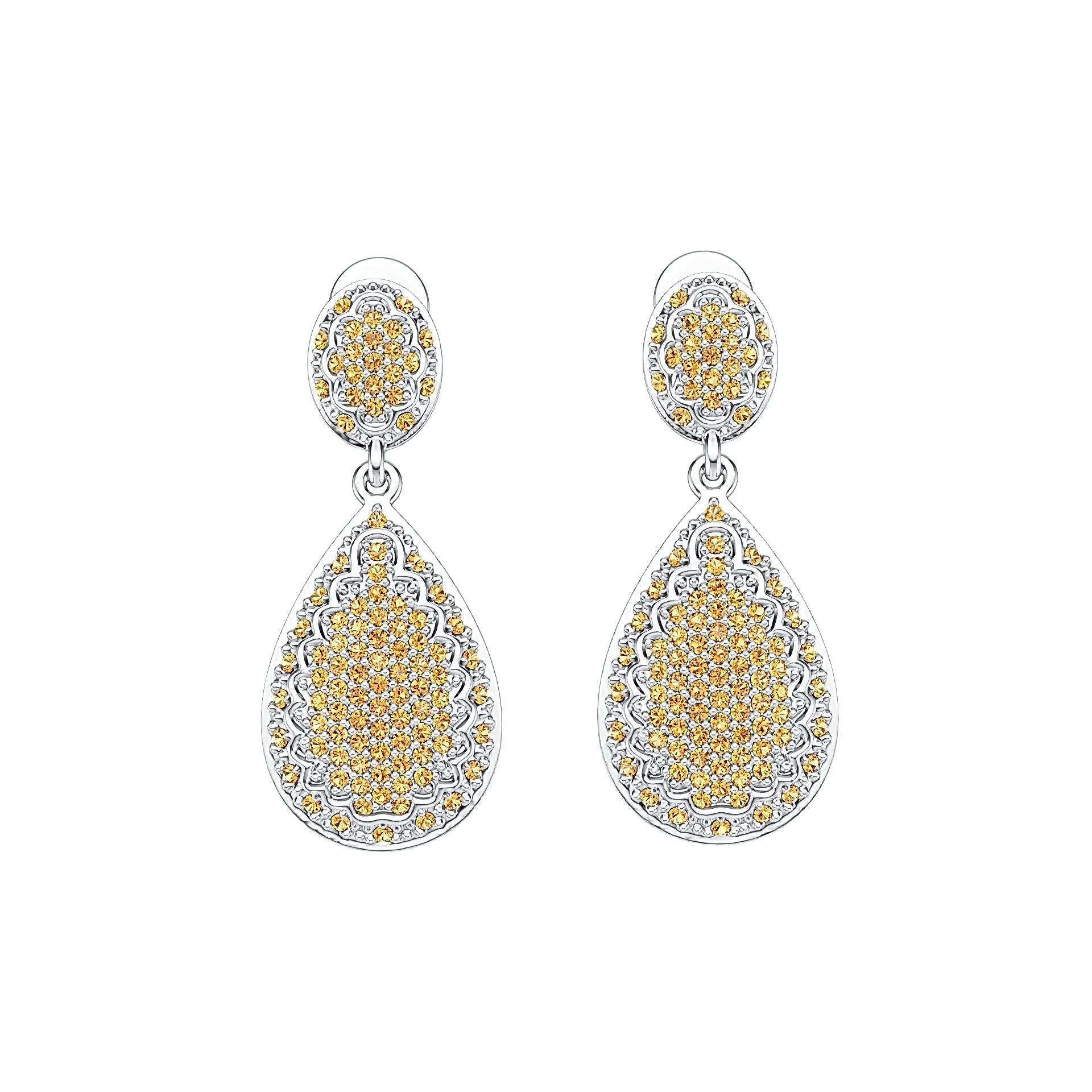 Sterling Silver Semi Mount Earrings Setting Round RD 1.0mm DHJ