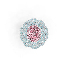 Sterling Silver Semi Mount Ring Setting Oval OV 12X10mm DHJ