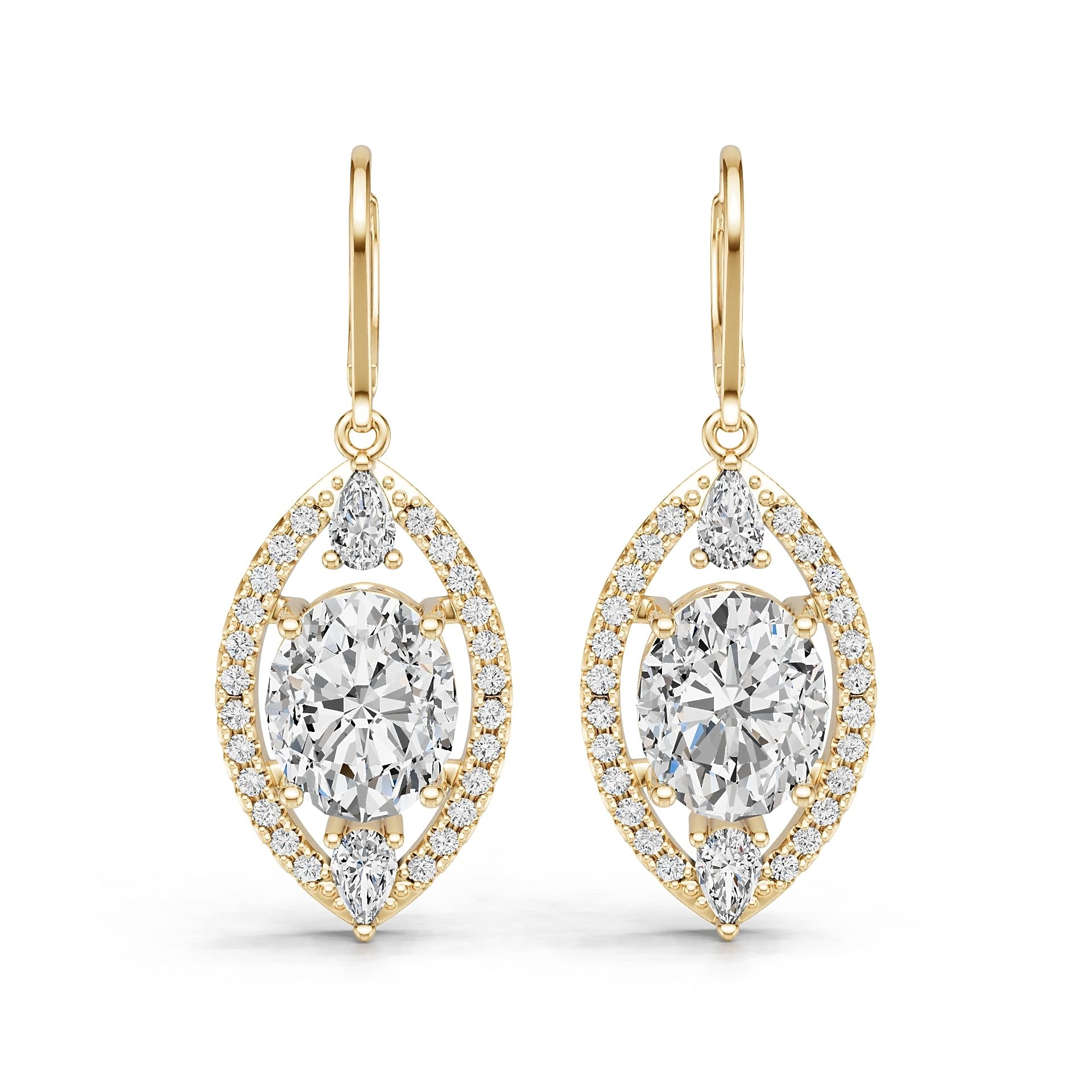 Sterling Silver Semi Mount Earrings Setting Round Ro 5x9mm Syz Jewelry