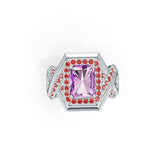 Sterling Silver Semi Mount Ring Setting Emerald OCT 9X7MM DHJ