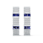 Platinum Semi Mount Earrings Setting Round Ro 2x2mm Syz Jewelry