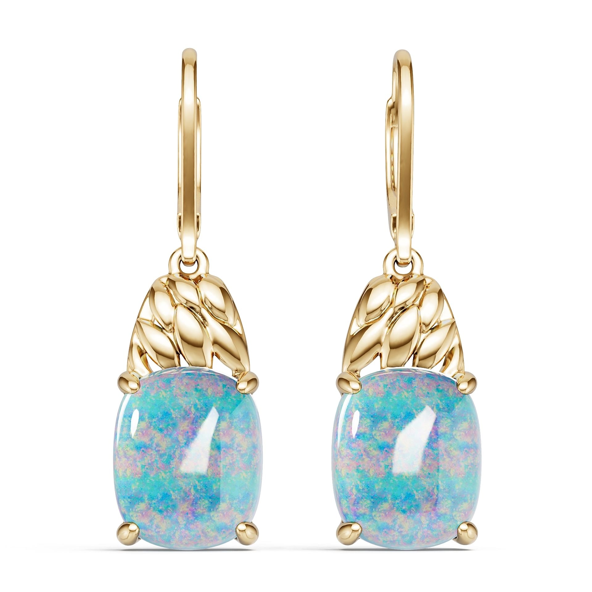 10K Gold Semi Mount Earrings Setting Round Ro 11x9mm Syz Jewelry