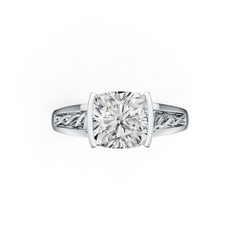 Sterling Silver Semi Mount Ring Setting Cushion CU 8X8mm Syzjewelry