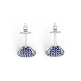 18K Gold Pave Earrings with or Moissanite Diamond Accent DHJ