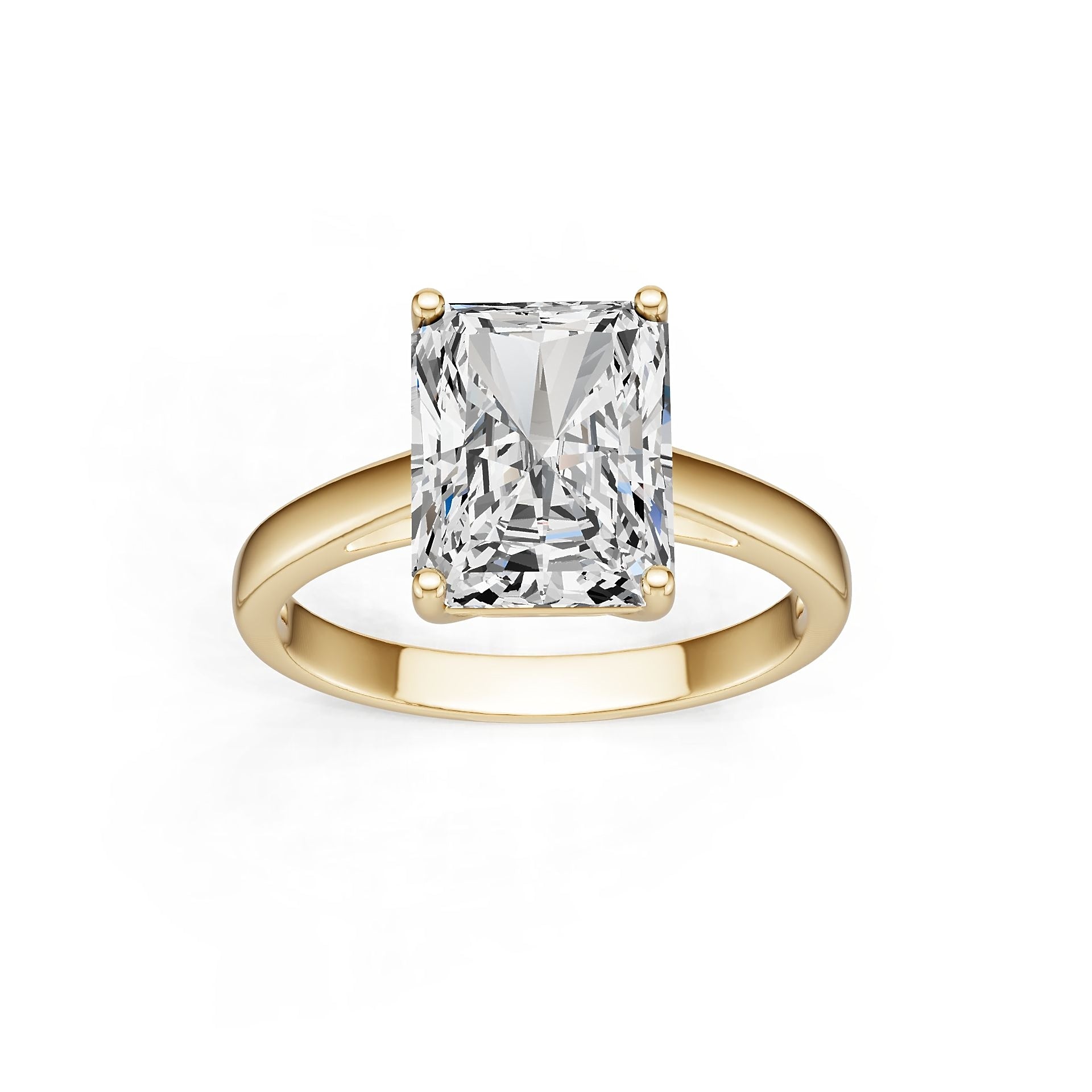 Platinum Semi Mount Ring Setting Emerald Em 10x8mm Diamond Accent Syz Jewelry