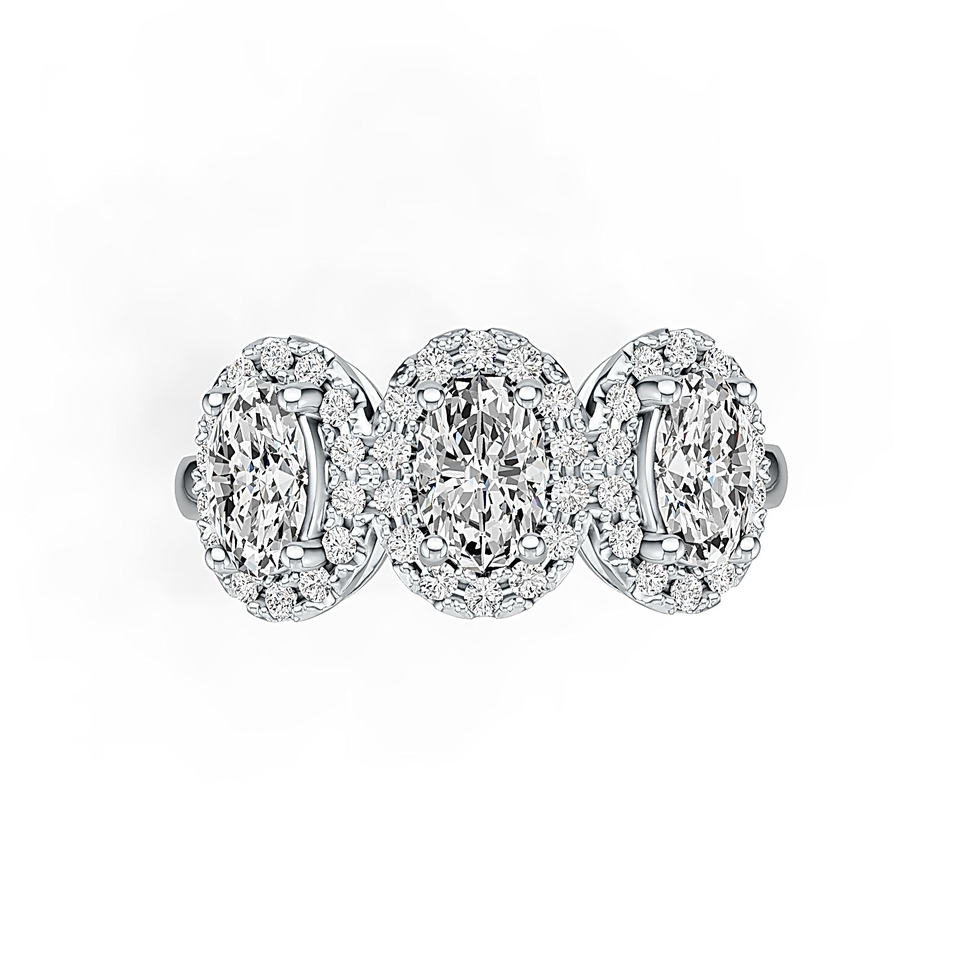 Sterling Silver Semi Mount Ring Setting Oval OV 6X4mm with White Topaz Syzjewelry