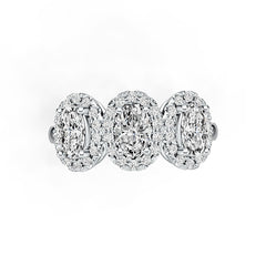 Sterling Silver Semi Mount Ring Setting Oval OV 6X4mm with White Topaz Syzjewelry